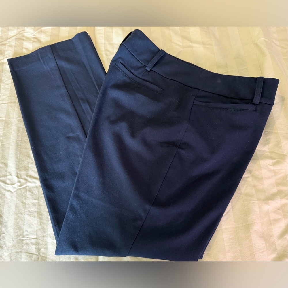 New York & Co. 7th Avenue Design Studio Navy Blue Dress Pants. Size 12. - Picture 3 of 6